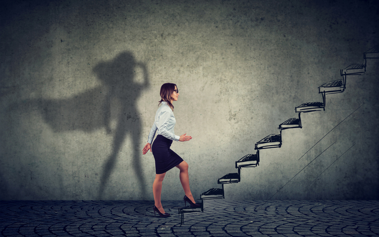 business-woman-climbing-stairs