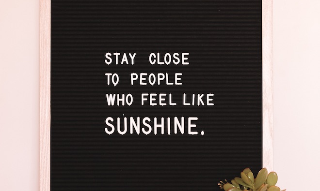 people sunshine