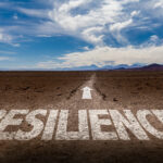 Resilience word arrow